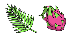 VSCO Girl Palm Leaf and Dragon Fruit Curseur