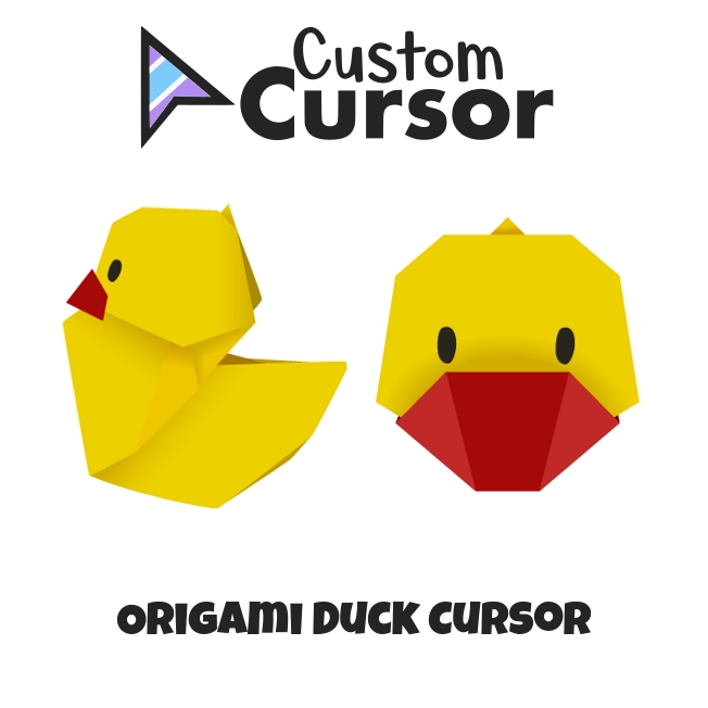 Origami Duck cursor – Custom Cursor