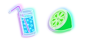 Neon Water and Lime Cursor