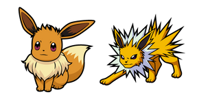 Pokemon Eevee and Jolteon Curseur