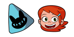 Ben 10 Gwen Tennyson and Cat Print Cursor