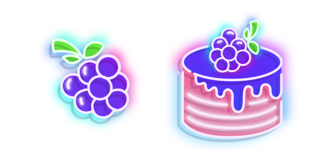 Neon Blackberry and Cake Cursor