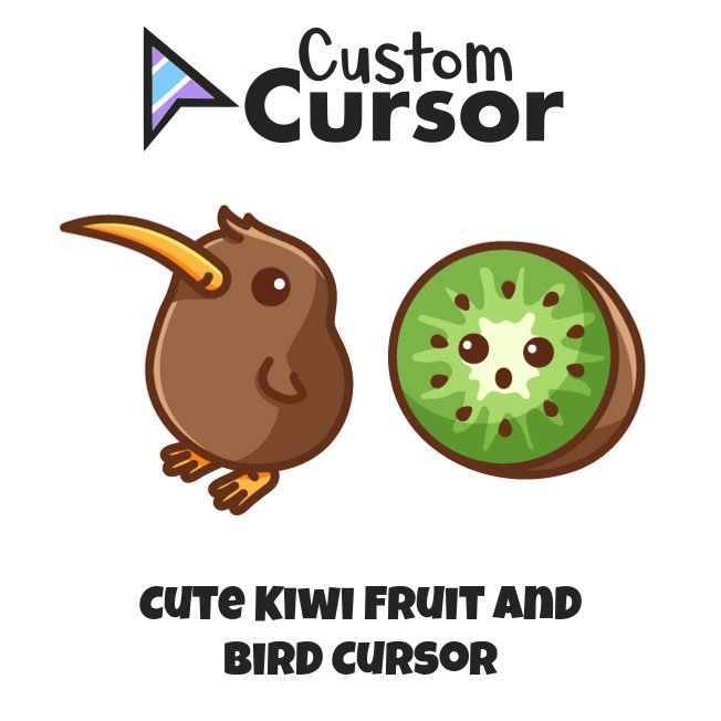 Cute Kiwi Fruit and Bird Curseur – Custom Cursor