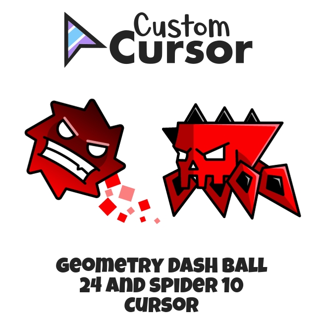 Geometry Dash Ball 24 and Spider 10 cursor Custom Cursor