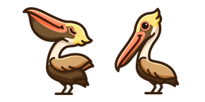 Cute Brown Pelican cursor