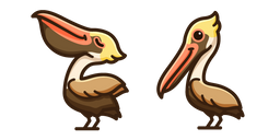 Cute Brown Pelican Curseur