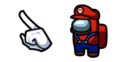 Курсор Among Us Super Mario Character