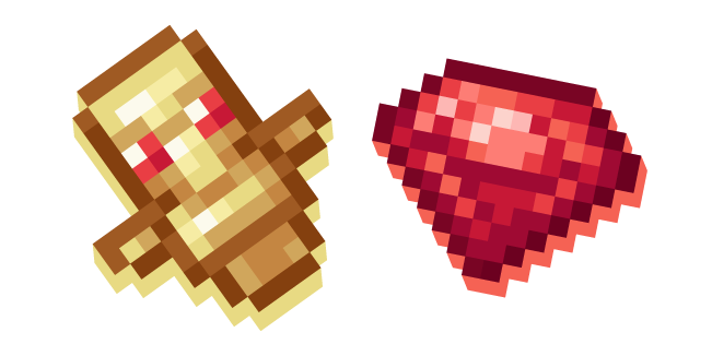 Minecraft Ruby and Ruby Totem Cursor