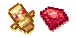 Minecraft Ruby and Ruby Totem Cursor