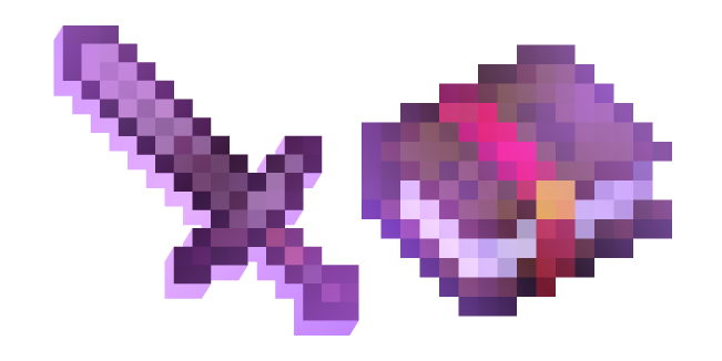 Minecraft Enchanted Purple Sword