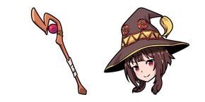 KonoSuba Megumin and Staff cursor