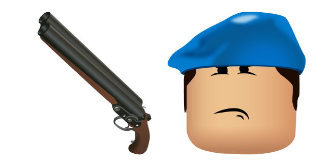 Roblox Arsenal Beret Skin And Db Shotgun Cursor Custom Cursor - who is the owner of arsenal roblox