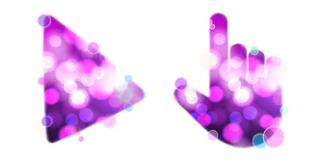 Purple Bokeh Lights Cursor