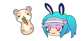 Gacha Life Lusa and Hamster cursor