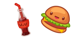 Cute Burger and Coca-Cola Cursor
