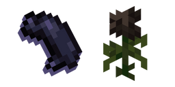 Minecraft Wither Rose and Black Dye Cursor