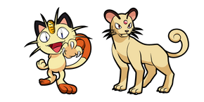 Pokemon Meowth and Persian cursor