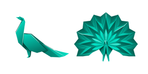 Origami Peacock Curseur