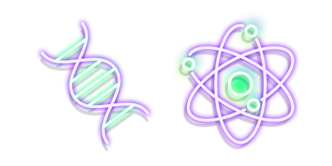Неоновый Атом и ДНК курсор