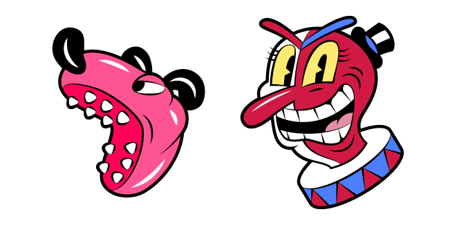 Cuphead Beppi The Clown cursor – Custom Cursor