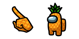 Among Us Pineapple Character Cursor