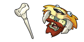 Plants vs. Zombies Fisherman Zombie cursor – Custom Cursor