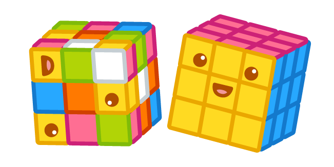 Милый Кубик Рубика курсор