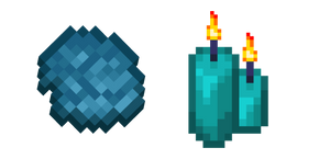 Minecraft Cyan Dye and Candle cursor