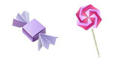 Origami Candy and Lollipop Curseur
