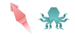 Origami Squid and Octopus cursor