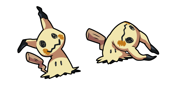 Pokemon Mimikyu Disguised and Busted Form. 