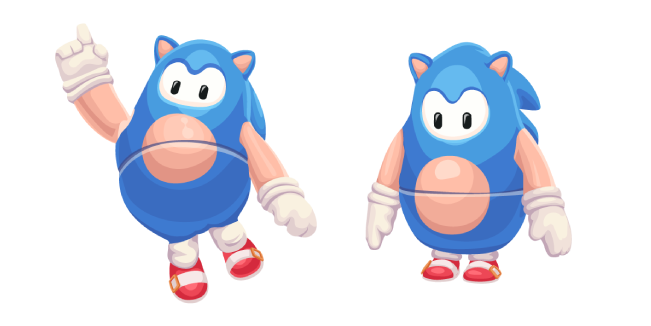 Fall Guys Sonic Costume Cursor