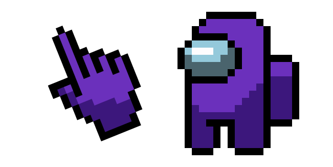 Purple Transparent Pixel Art