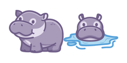 Cute Hippo Curseur