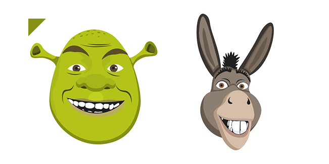 Shrek and Donkey Cursor