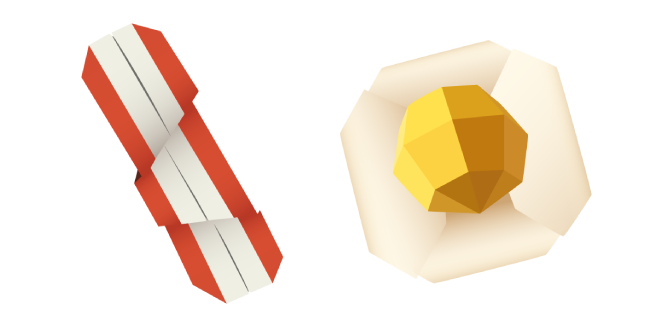 Origami Bacon and Egg Cursor