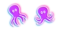 Neon Octopus Curseur