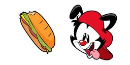 Animaniacs Wakko Warner and Sandwich Curseur