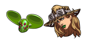 JoJo's Bizarre Adventure Gyro Zeppeli and Ball Breaker Curseur