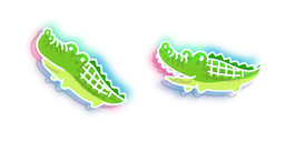 Neon Crocodile Cursor