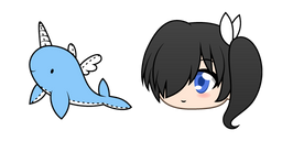 Gacha Life Kat and Narwhal Plushie Cursor