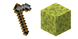 Minecraft Wet Sponge and Stone Hoe Cursor