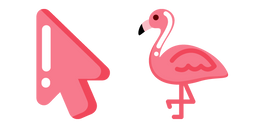 Minimal Flamingo Curseur