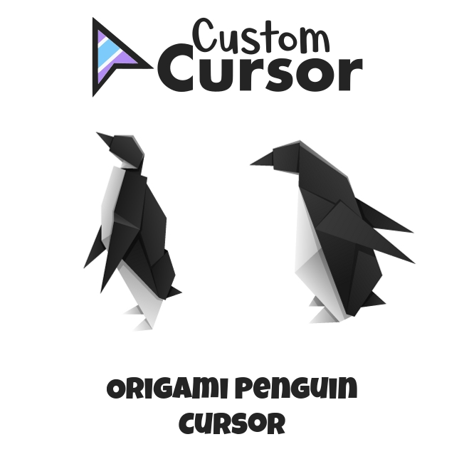 Origami Penguin cursor – Custom Cursor