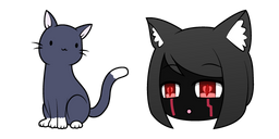 Gacha Life M o and Kitty Cursor