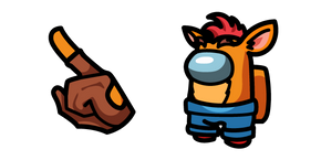 Курсор Among Us Crash Bandicoot Character