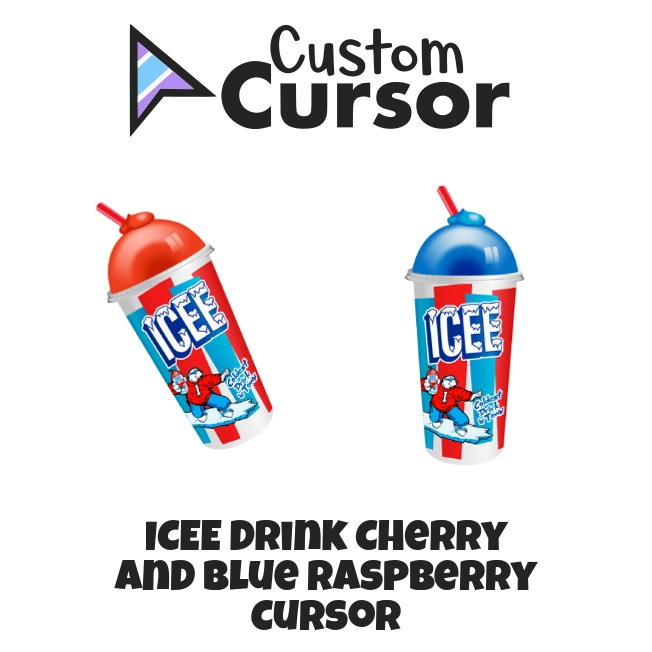 Icee Drink Cherry And Blue Raspberry Cursor Custom Cursor 6066