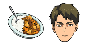 Haikyuu!! Wakatoshi Ushijima and Hayashi Rice cursor