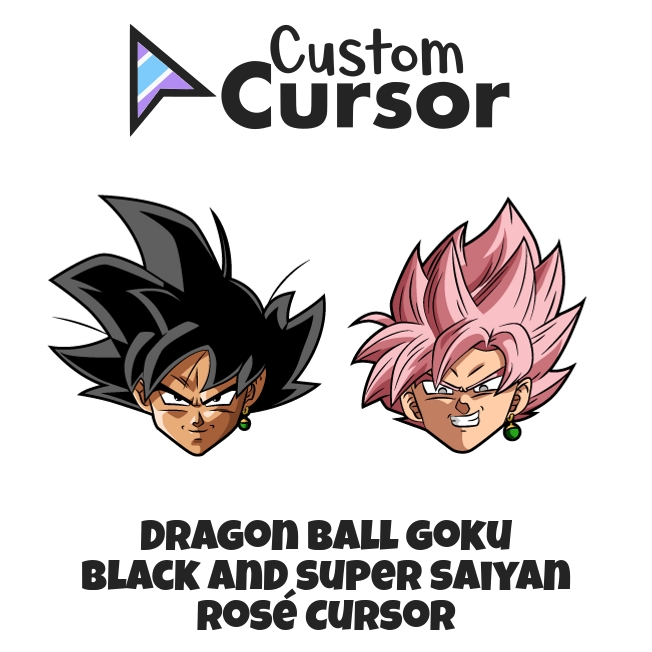 Dragon Ball Goku Black and Super Saiyan Rosé cursor – Custom Cursor