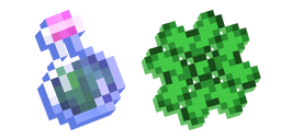 Minecraft Luck Effect and Potion of Luck Cursor